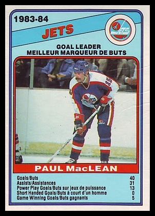 371 Paul MacLean Winnipeg Jets